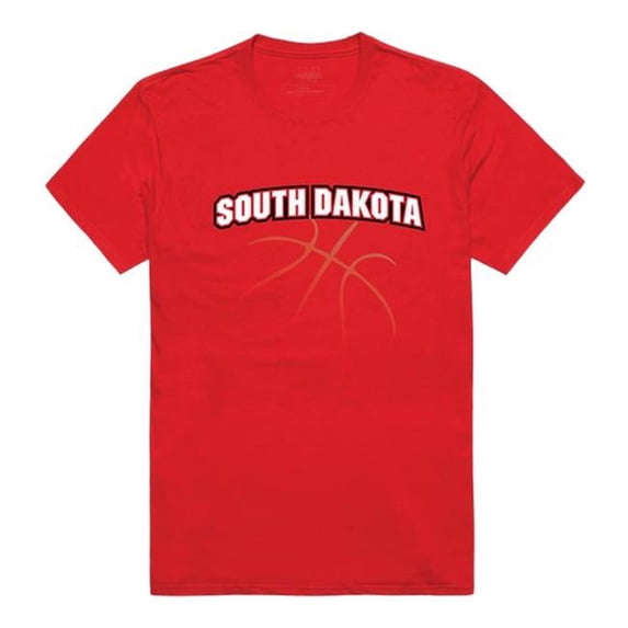 W Republic 510-148-RED-04 University of South Dakota Basketball T-Shirt, Red - Extra Large