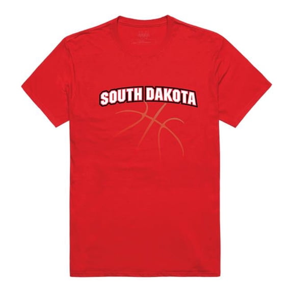 W Republic 510-148-RED-05 University of South Dakota Basketball T-Shirt, Red - 2XL