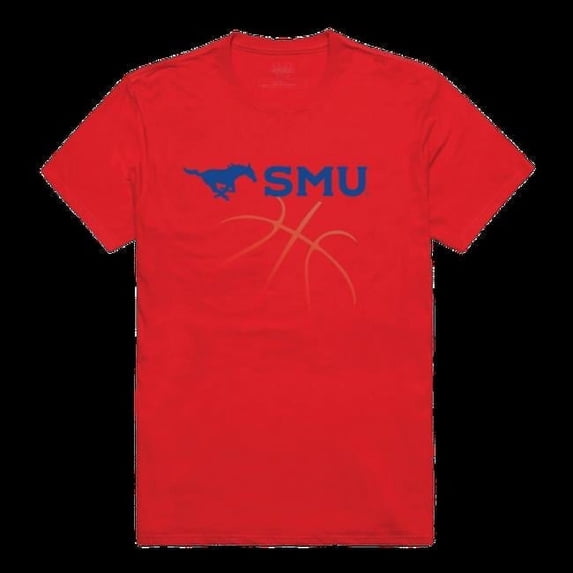 W Republic 510-150-RED-01 Southern Methodist University Mustangs College Basketball T-Shirt, Red - Small