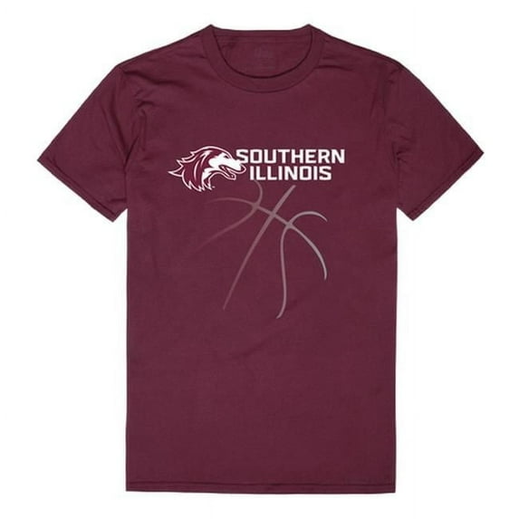 W Republic 510-234-MAR-05 Southern Illinois University Men Basketball T-Shirt, Maroon White - 2XL