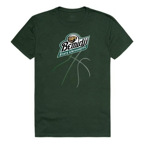 W Republic 510-266-033-05 Bemidji State University Men Basketball T-Shirt, Forest White - 2XL
