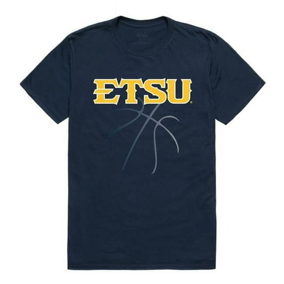 W Republic 510-294-BGT-01 East Tennessee State University Men Basketball T-Shirt, Navy - Small