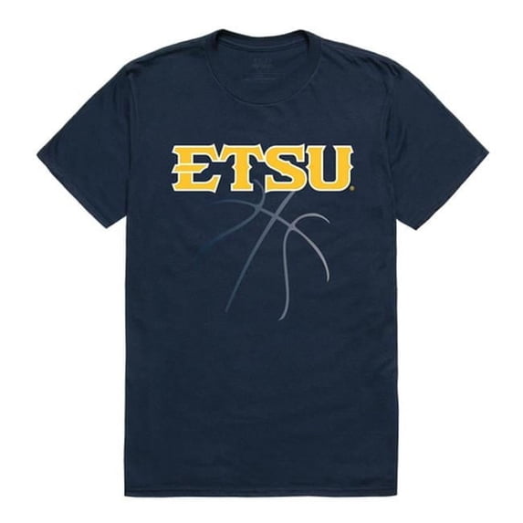 W Republic 510-294-BGT-04 East Tennessee State University Men Basketball T-Shirt, Navy - Extra Large