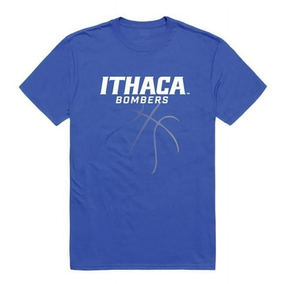 W Republic 510-316-B02-04 Ithaca College Men Basketball T-Shirt, Royal - Extra Large