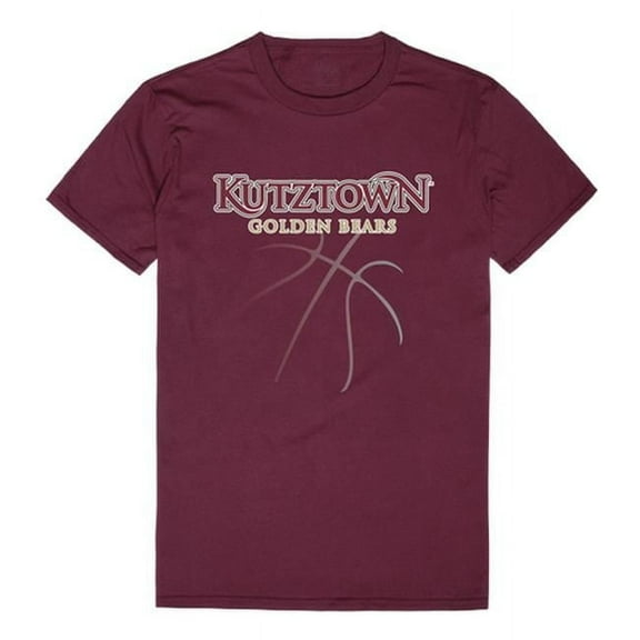 W Republic 510-321-327-05 Kutztown University Men Basketball T-Shirt, Maroon White - 2XL