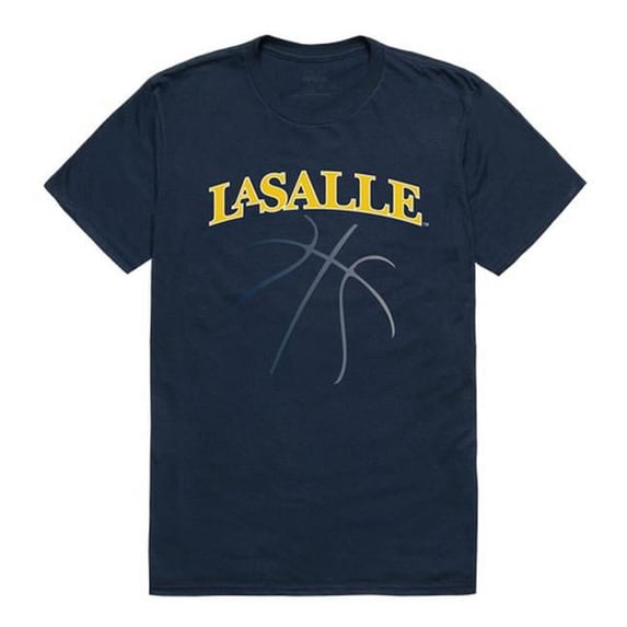 W Republic 510-322-BGT-01 La Salle University Men Basketball T-Shirt, Navy - Small