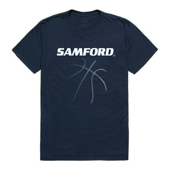 W Republic 510-375-BGT-02 Samford University Basketball T-Shirt, Navy 2 - Medium
