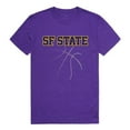 thumbnail image 1 of W Republic 510-376-328-03 San Francisco State University Basketball T-Shirt, Purple 3 - Large, 1 of 2