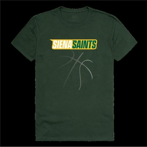 W Republic 510-379-FOR-05 Siena College Saints Basketball T-Shirt, Forest Green - 2XL