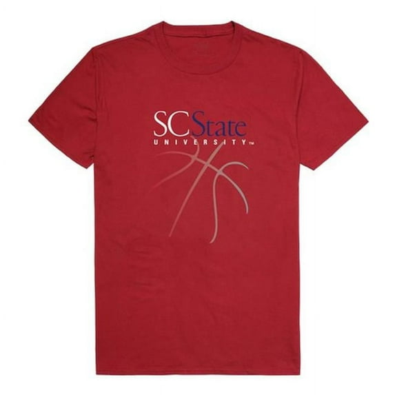 W Republic 510-384-339-02 South Carolina State University Basketball T-Shirt, Cardinal 3 - Medium