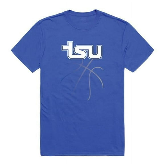 W Republic 510-390-B02-01 Tennessee State University Basketball T-Shirt, Royal Blue 3 - Small