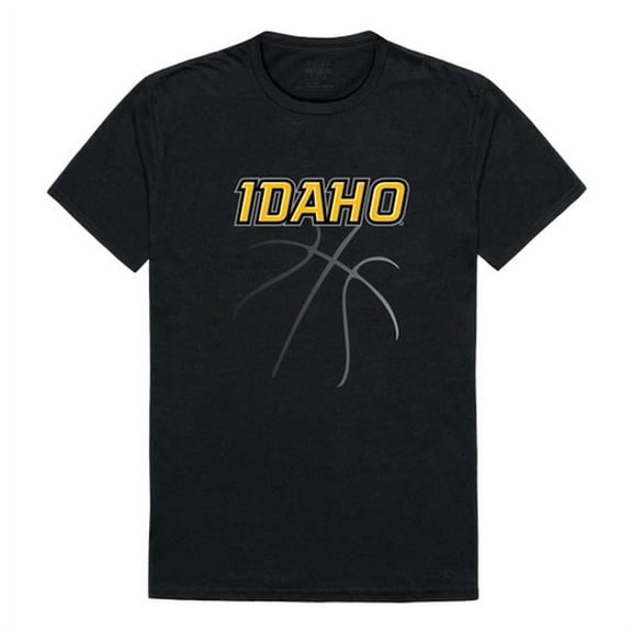 W Republic 510-395-E27-01 University of Idaho Basketball T-Shirt, Black & White 2 - Small