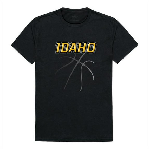 W Republic 510-395-E27-01 University of Idaho Basketball T-Shirt, Black & White 2 - Small