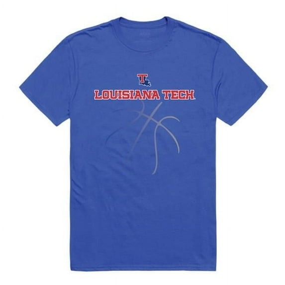 W Republic 510-419-B02-03 Louisiana Tech University Basketball T-Shirt, Royal Blue 3 - Large