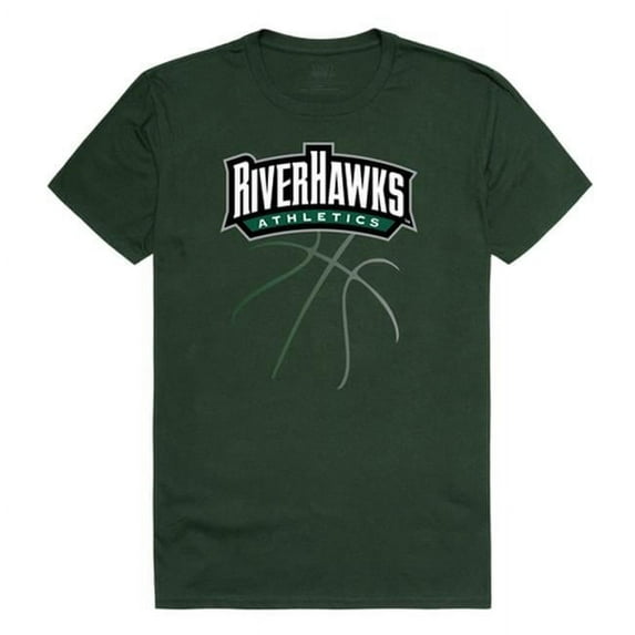 W Republic 510-426-033-02 Northeastern State University Basketball T-Shirt, Forest Green & White 3 - Medium