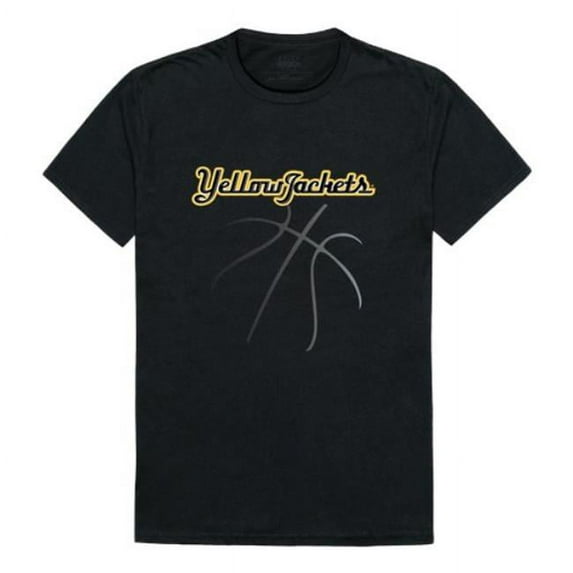 W Republic 510-449-BLK-05 NCAA American International College Yellow Jackets Basketball T-Shirt, Black - 2XL