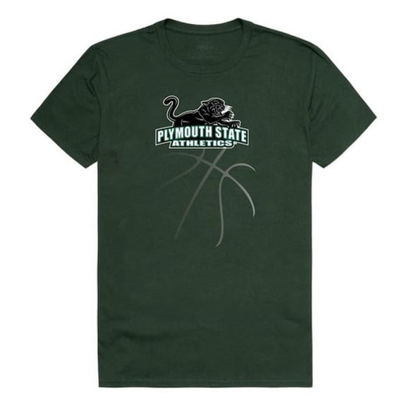 W Republic 510-457-FOR-01 NCAA Plymouth State Panthers Basketball T-Shirt, Forest Green - Small