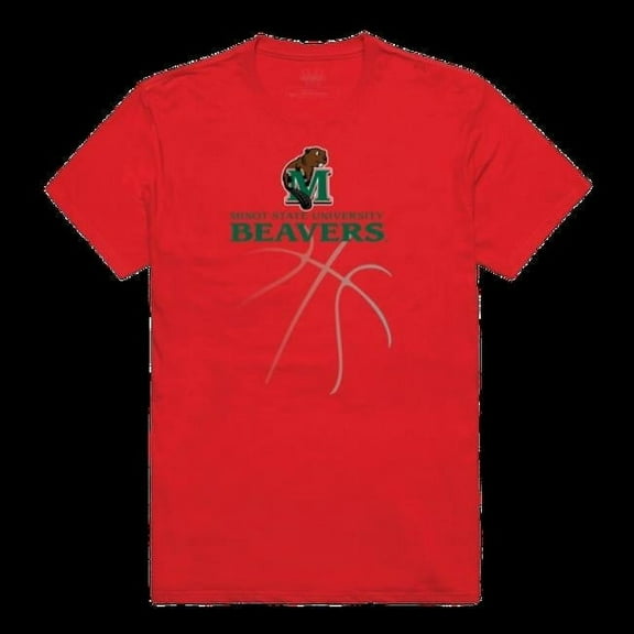 W Republic 510-467-RED-02 Minot State University Beavers College Basketball T-Shirt, Red - Medium