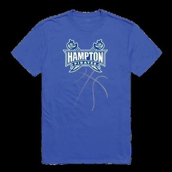 W Republic 510-489-RYL-05 Hampton University Pirates College Basketball T-Shirt, Royal - 2XL