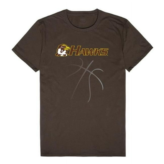 W Republic 510-667-BRN-02 Quincy University Hawks College Basketball T-Shirt, Brown - Medium