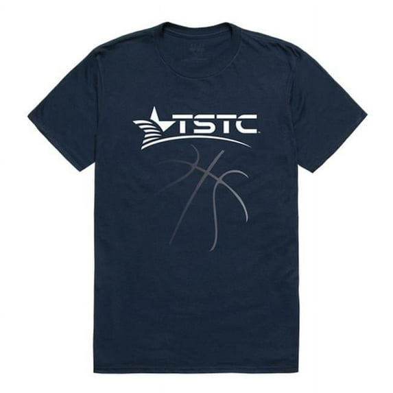 W Republic 510-677-NVY-01 Texas State University Technical College Basketball T-Shirt, Navy - Small