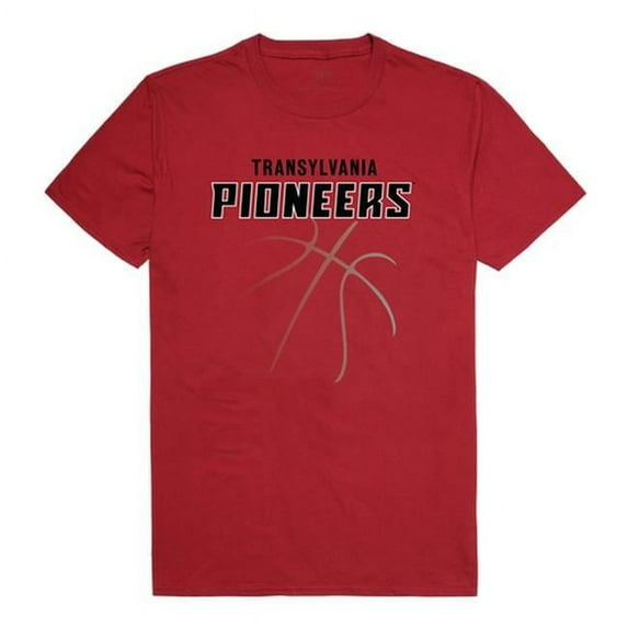 W Republic 510-679-CAR-01 Transylvania University Pioneers College Basketball T-Shirt, Cardinal - Small