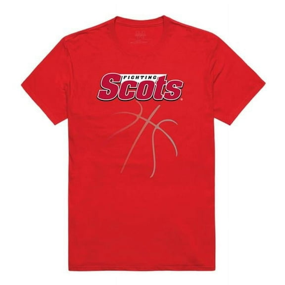 W Republic 510-695-RED-01 Monmouth College Fighting Scots College Basketball T-Shirt, Red - Small