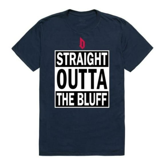 W Republic 511-293-BGT-03 Duquesne University Straight Outta T-Shirt, Navy - Large