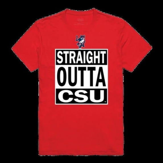 W Republic 511-464-RED-03 Columbus State University Cougars Straight Outta T-Shirt, Red - Large