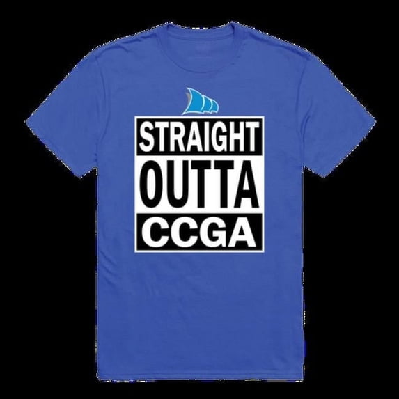 W Republic 511-484-RYL-04 College of Coastal Georgia Mariners Straight Outta T-Shirt, Royal - Extra Large