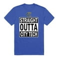 thumbnail image 1 of W Republic 511-664-RYL-04 New York City College of Technology Yellow Jackets Straight Outta T-Shirt, Royal - Extra Large, 1 of 2