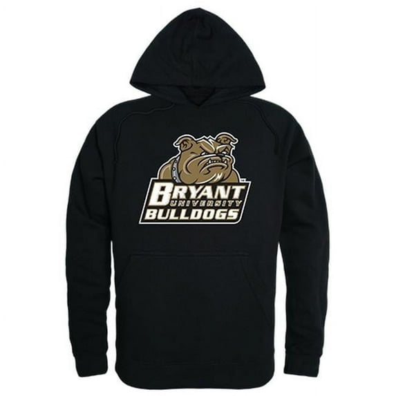 W Republic 512-272-BLK-02 Bryant University Freshman Pullover Hoodie, Black & White - Medium