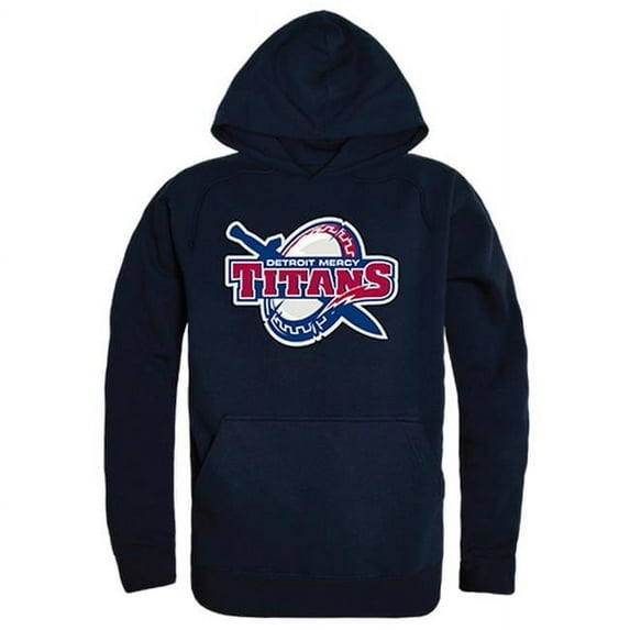 W Republic 512-290-NVY-01 University of Detroit Mercy Freshman Pullover Hoodie, Navy - Small