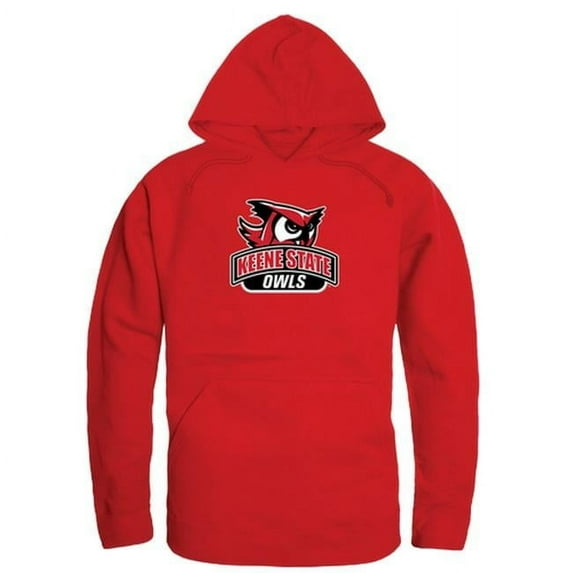 W Republic 512-453-RED-01 NCAA Keene St College Owls Freshman Pullover Hoodie T-Shirt, Red - Small