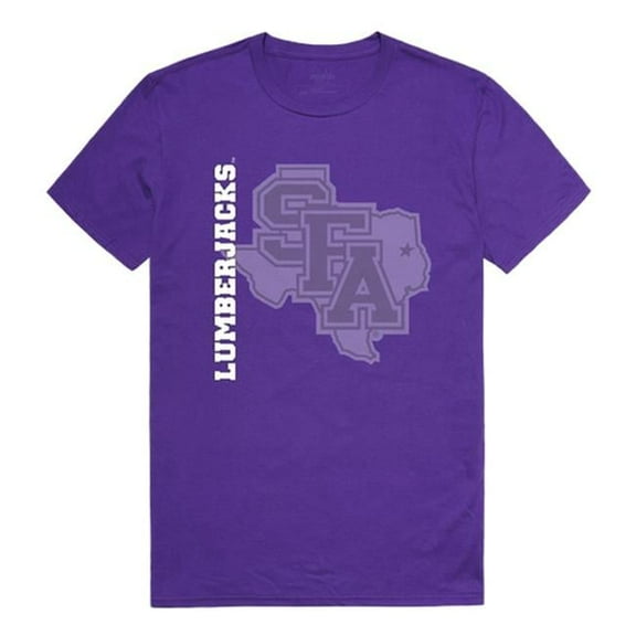 W Republic 515-238-PR2-01 Stephen F. Austin State University Ghost College T-Shirt, Purple - Small
