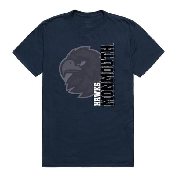 W Republic 515-345-BGT-03 Monmouth University Ghost College T-Shirt, Navy - Large