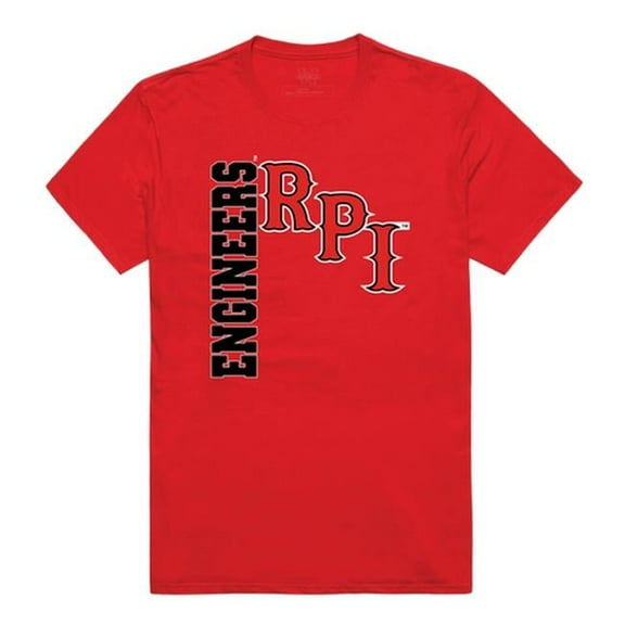 W Republic 515-367-R58-04 Rensselaer Polytechnic Institute Men Ghost T-Shirt, Red - Extra Large