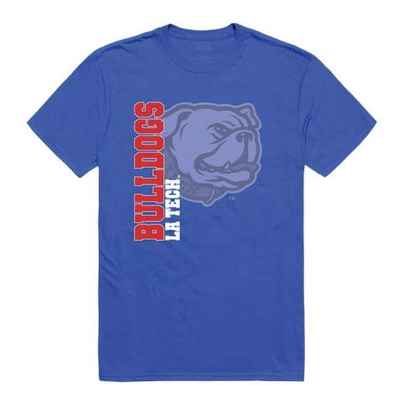 W Republic 515-419-B02-04 Louisiana Tech University Men Ghost T-Shirt, Royal - Extra Large