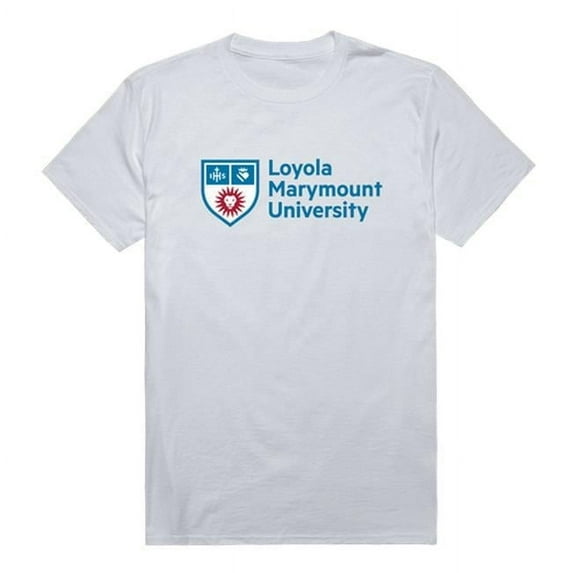 W Republic 516-160-N01-05 Loyola Marymount University Institutional T-Shirt, White - 2XL
