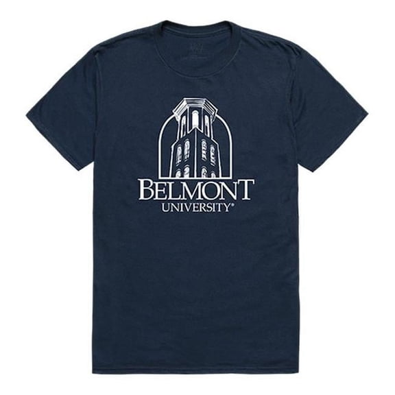 W Republic 516-265-BGT-04 Belmont University Men Institutional T-Shirt, Navy - Extra Large