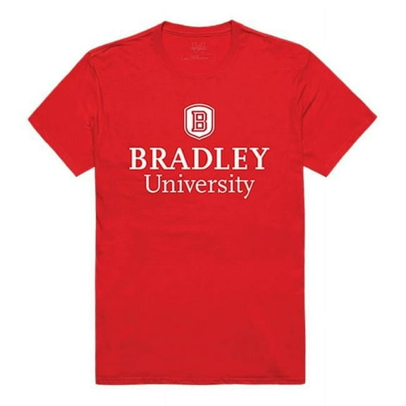 W Republic 516-270-R58-05 Bradley University Men Institutional T-Shirt, Red - 2XL