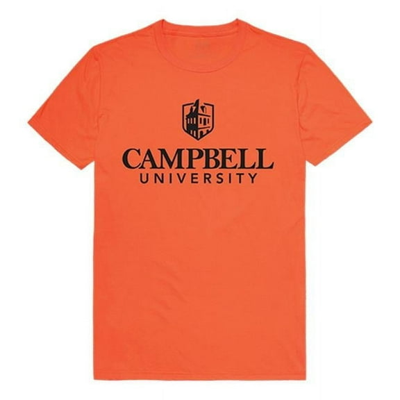 W Republic 516-276-337-04 Campbell University Men Institutional T-Shirt, Orange - Extra Large