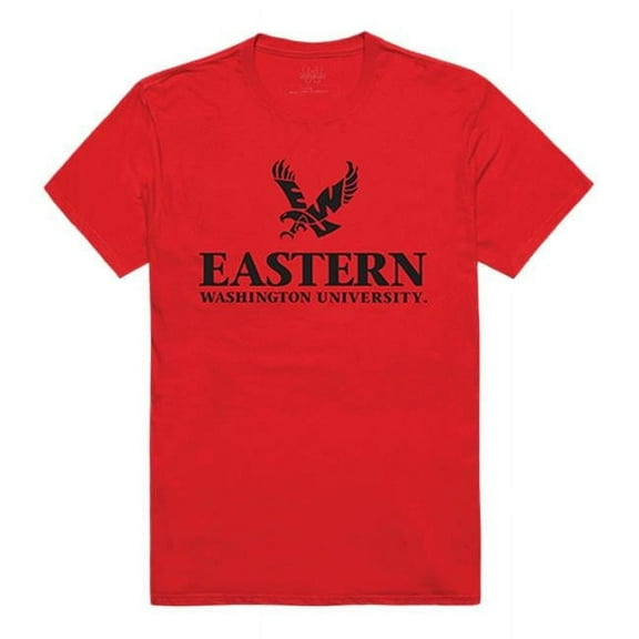 W Republic 516-296-R58-04 Eastern Washington University Men Institutional T-Shirt, Red - Extra Large