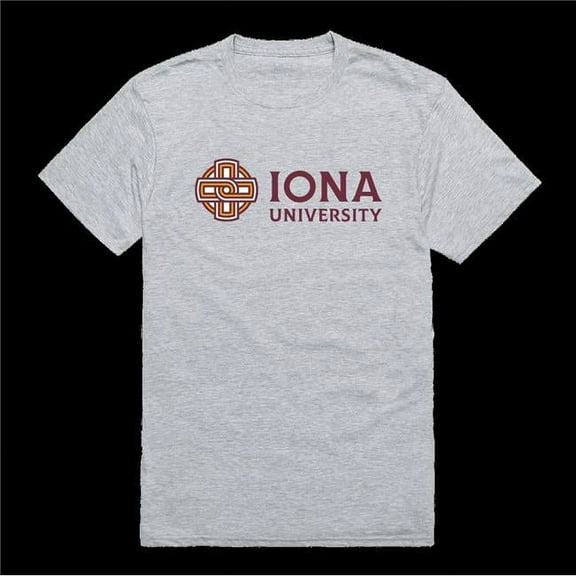 W Republic 516-315-HG2-02 Iona University Gaels Institutional T-Shirt, Heather Grey - Medium