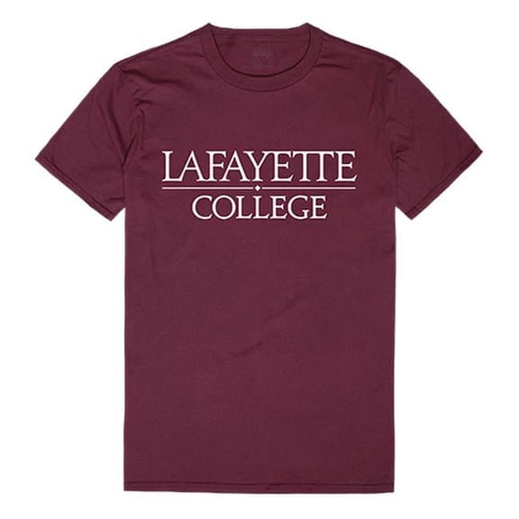 W Republic 516-323-327-04 Lafayette College Men Institutional T-Shirt, Maroon White - Extra Large