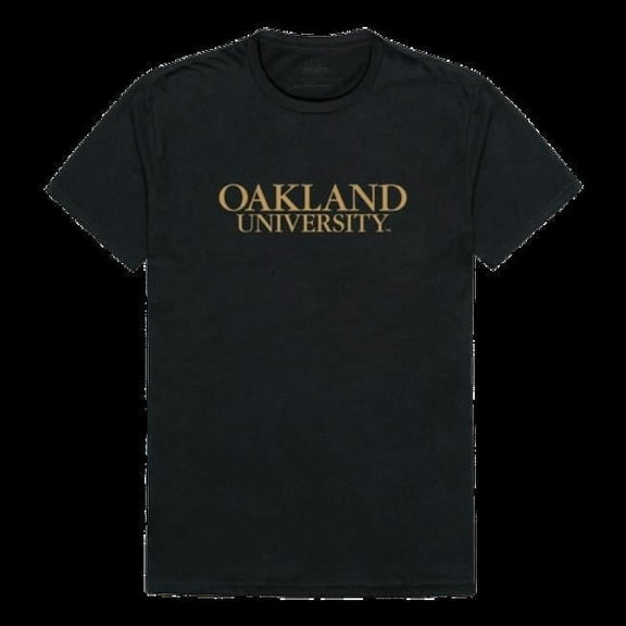 W Republic 516-359-BLK-03 Oakland University Golden Grizzlies Institutional T-Shirt, Black - Large