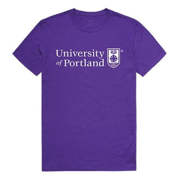 W Republic 516-363-328-01 University of Portland Men Institutional T-Shirt, Purple - Small