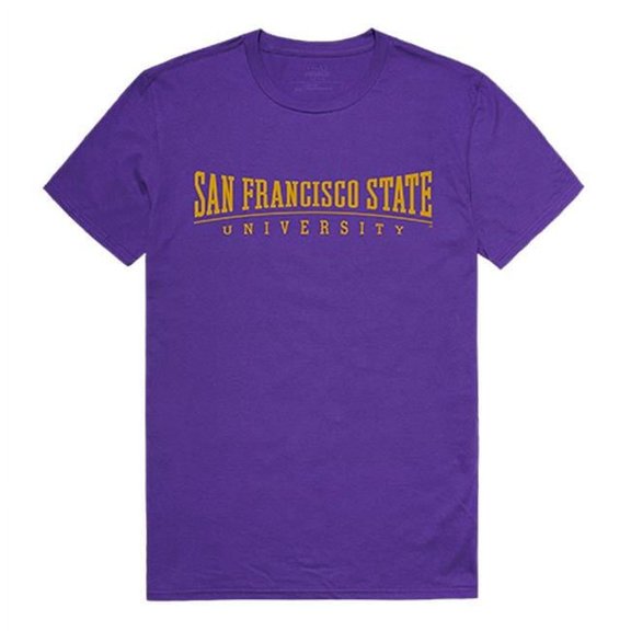 W Republic 516-376-328-01 San Francisco State University Institutional T-Shirt, Purple 3 - Small