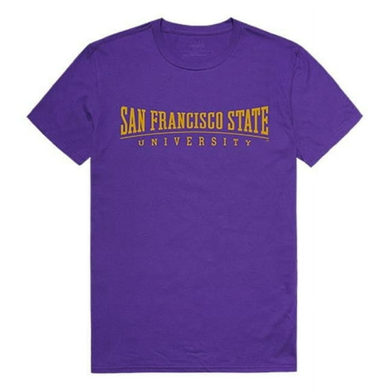W Republic 516-376-328-04 San Francisco State University Institutional T-Shirt, Purple 3 - Extra Large