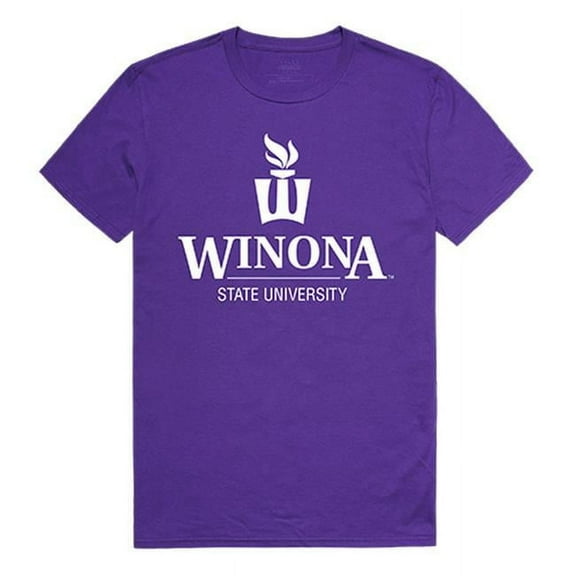 W Republic 516-408-328-03 Winona State University Institutional T-Shirt, Purple 3 - Large